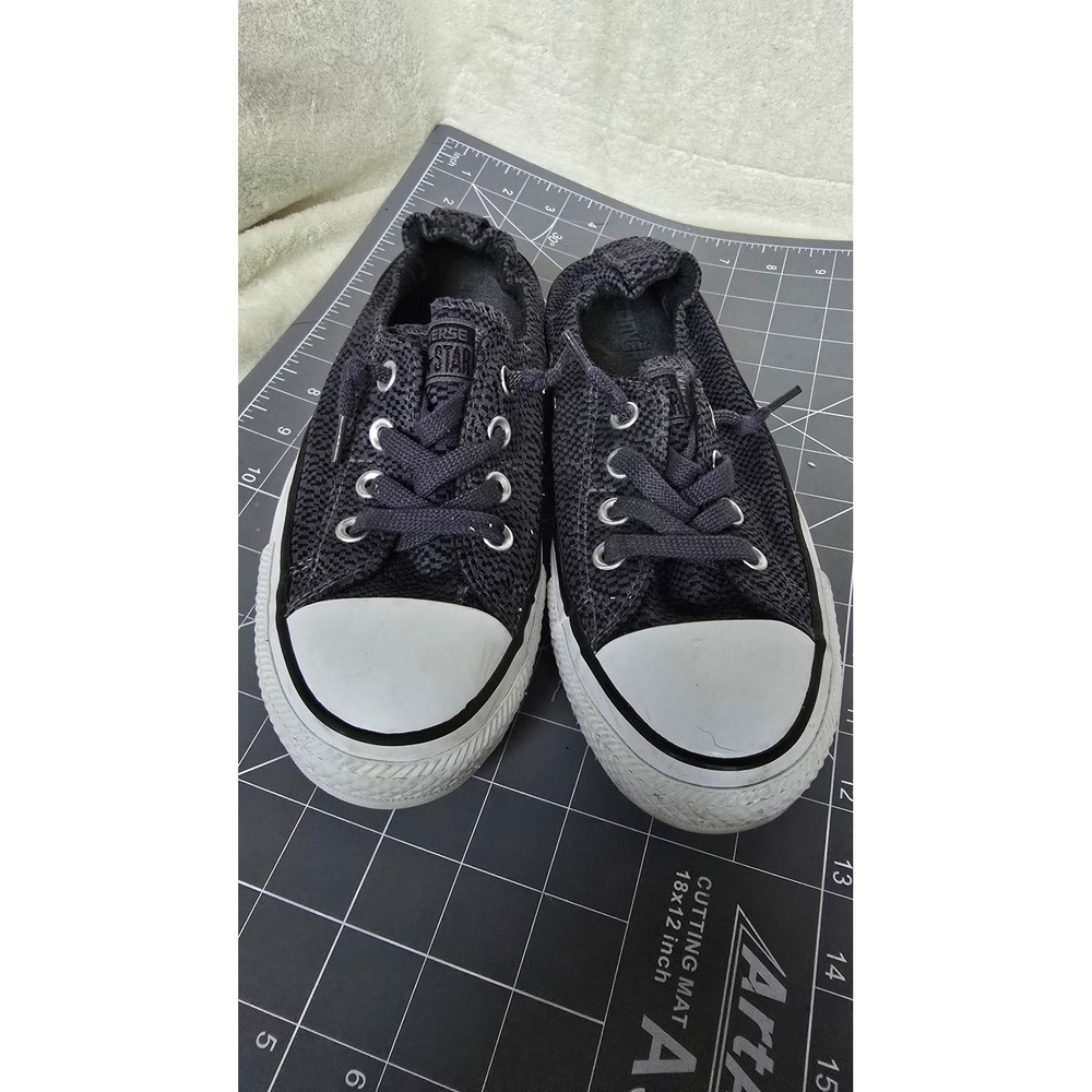 Converse Chuck Taylor All Star Shoreline Gray Knit Slip On Sneakers Womens 9
